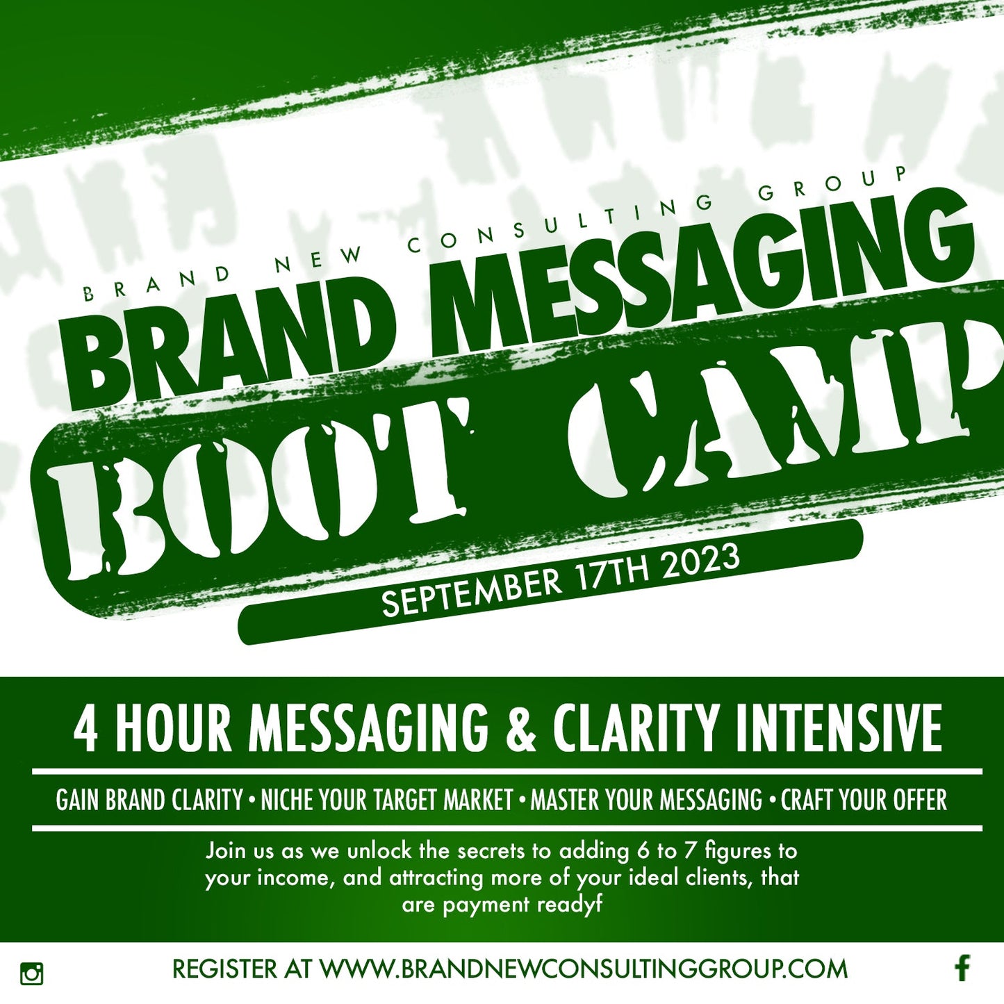Brand Messaging Boot Camp Intensive Virtual